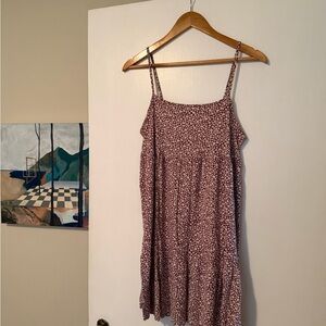 Pull&Bear Purple Floral Mini Dress